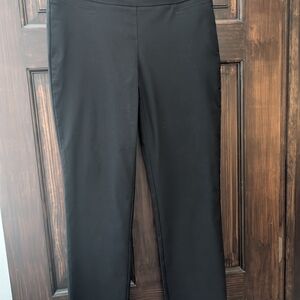 Hilary Radley Black Straight Leg Pull-On Pants